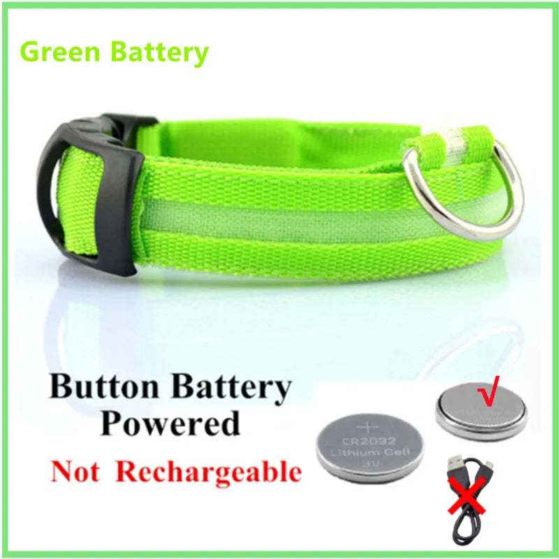 LED Glowing Dog Collar/Anti-Lost Dog Light