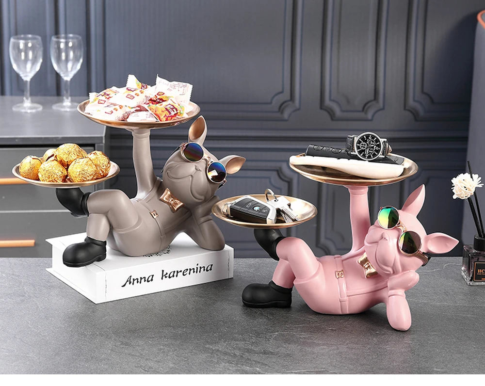 Bulldog Animal Figurine Statue Sculpture