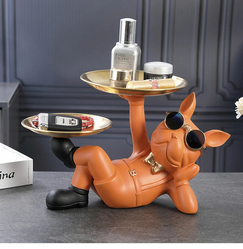 Bulldog Animal Figurine Statue Sculpture
