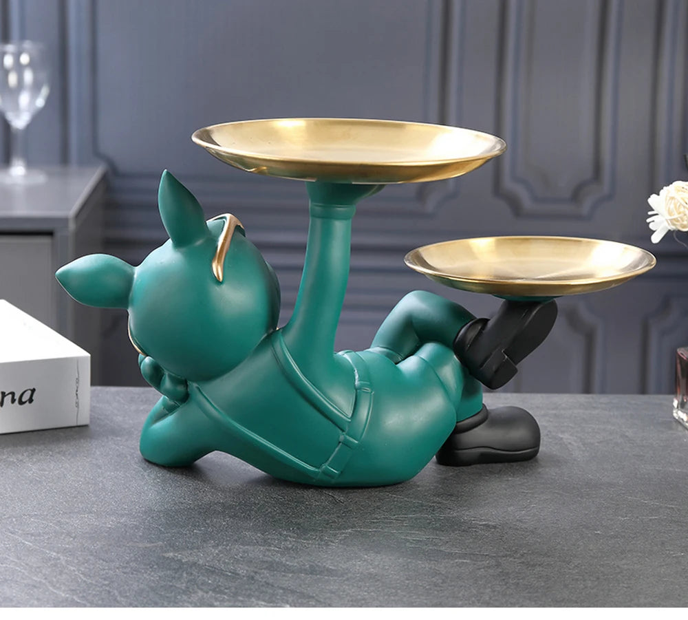 Bulldog Animal Figurine Statue Sculpture