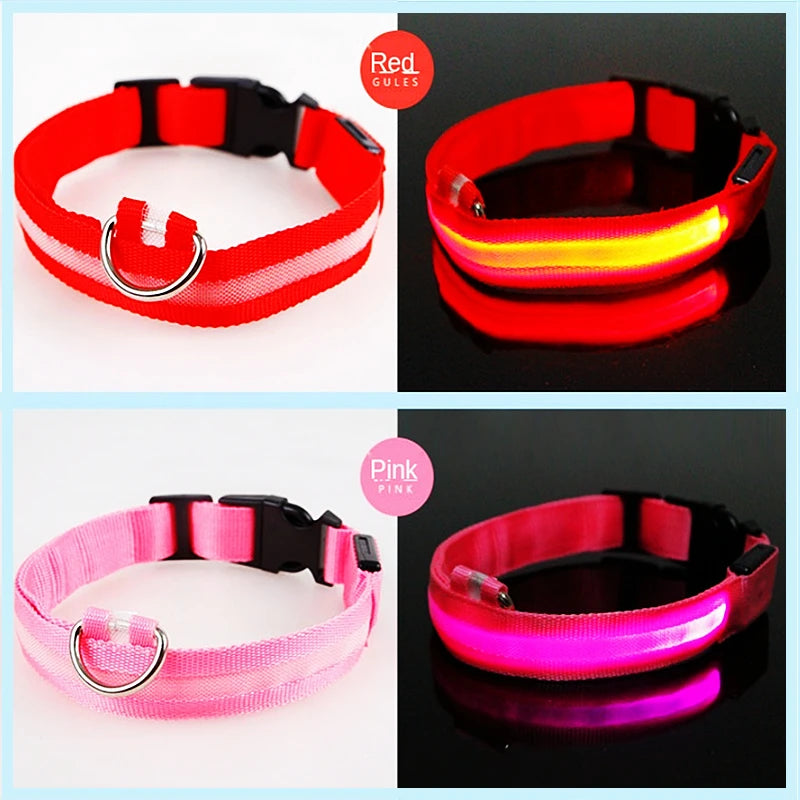 LED Glowing Dog Collar/Anti-Lost Dog Light