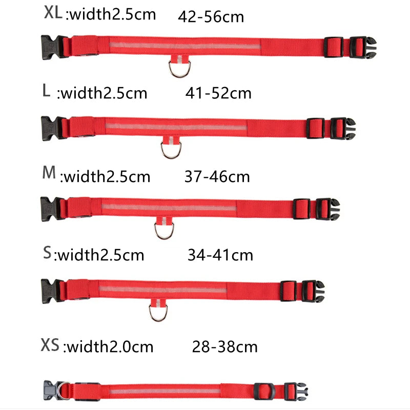 LED Glowing Dog Collar/Anti-Lost Dog Light