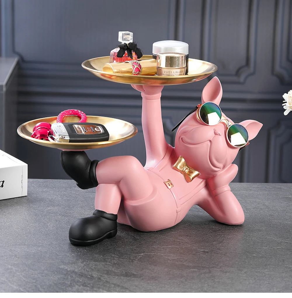 Bulldog Animal Figurine Statue Sculpture