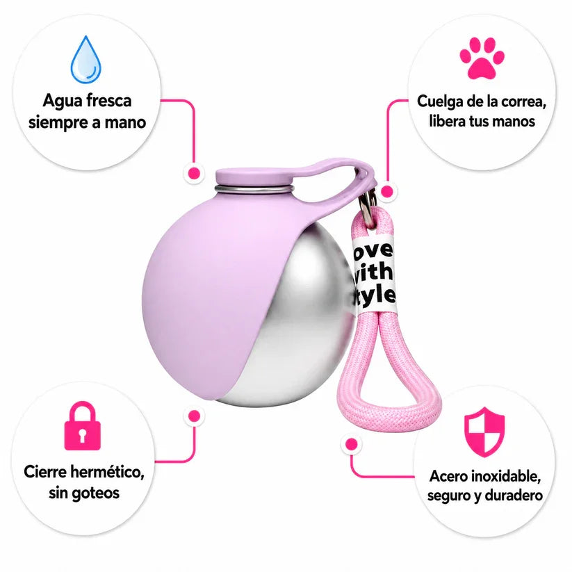 Portable Outdoor Pet Stainless Steel Water Cup