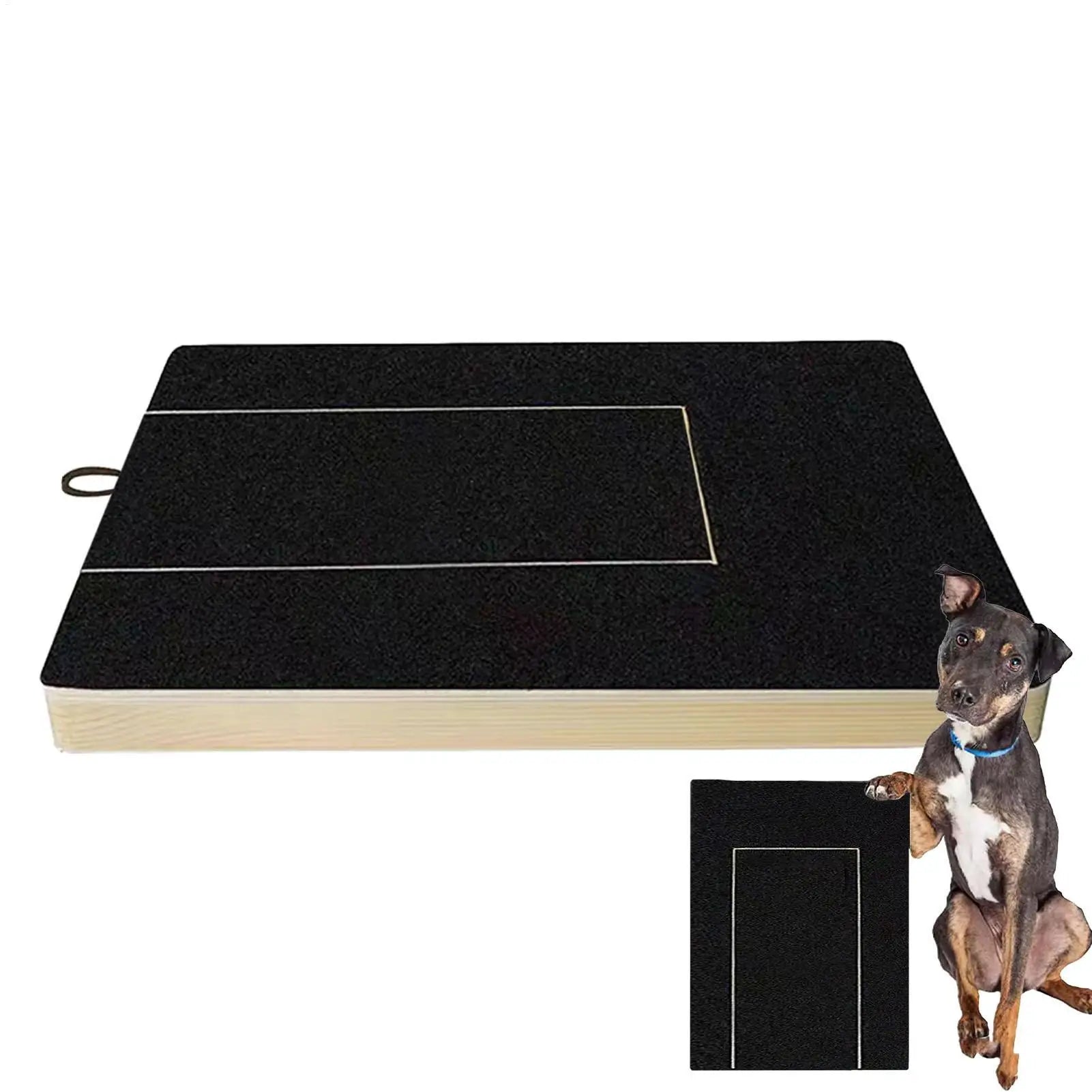 Dog Nail Scratch Board with Built-in Treat Box