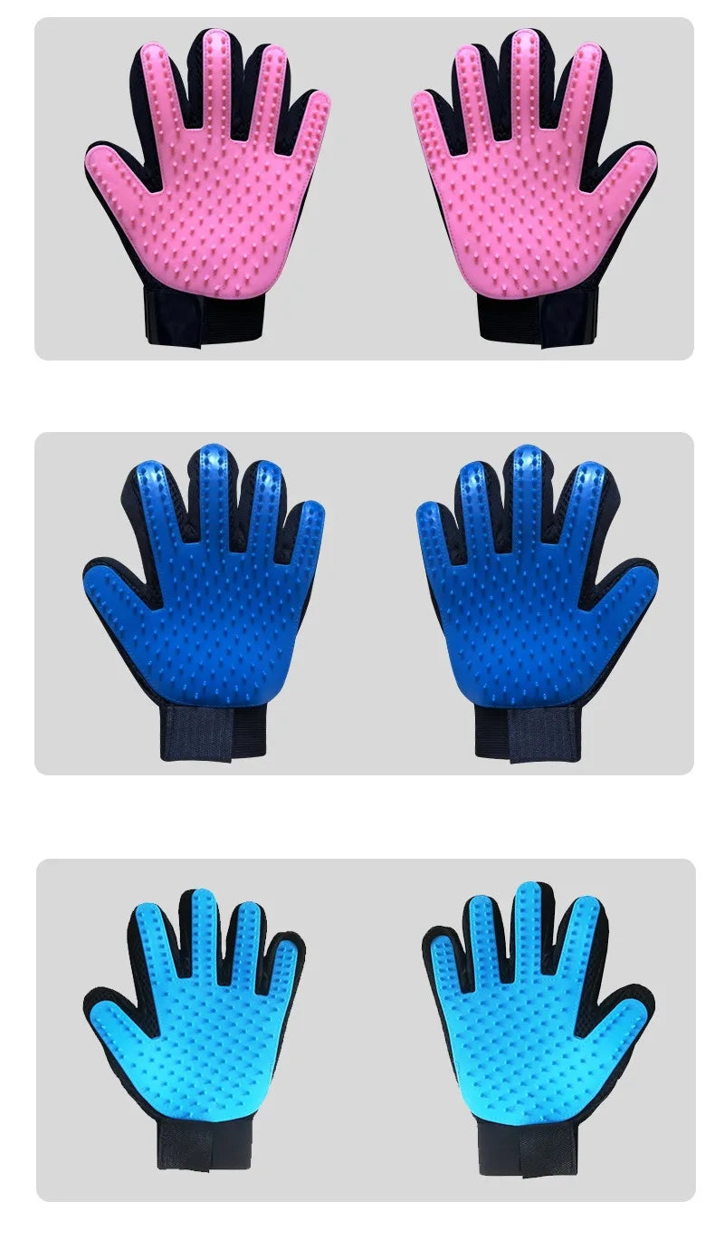 Multicolor Silicone Cat Dog Hair Removal Glove