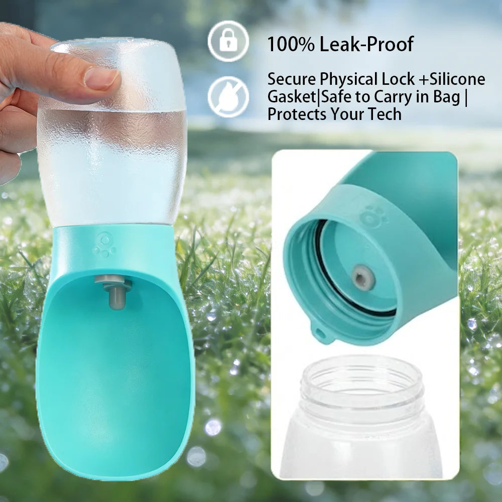 Portable Dog Water Bottle Travel Pet Drinking Bowl
