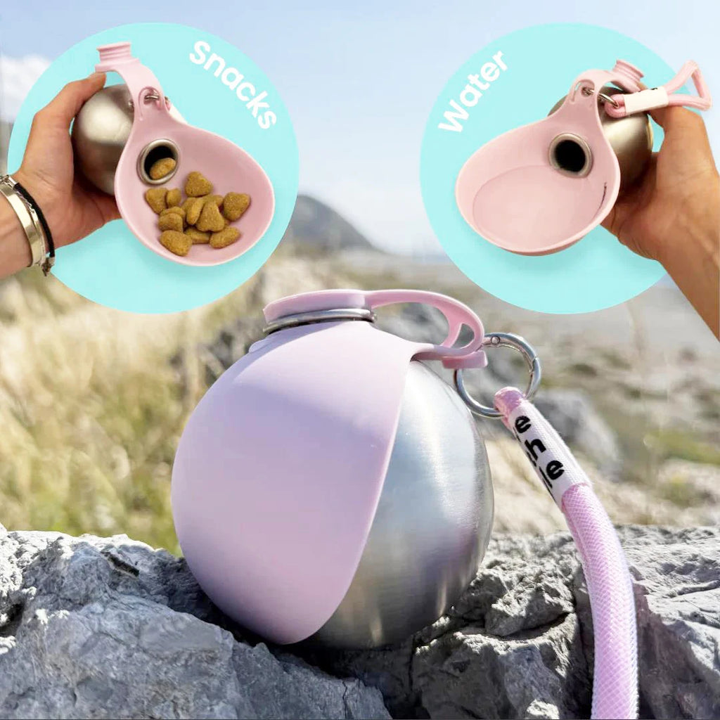 Portable Outdoor Pet Stainless Steel Water Cup