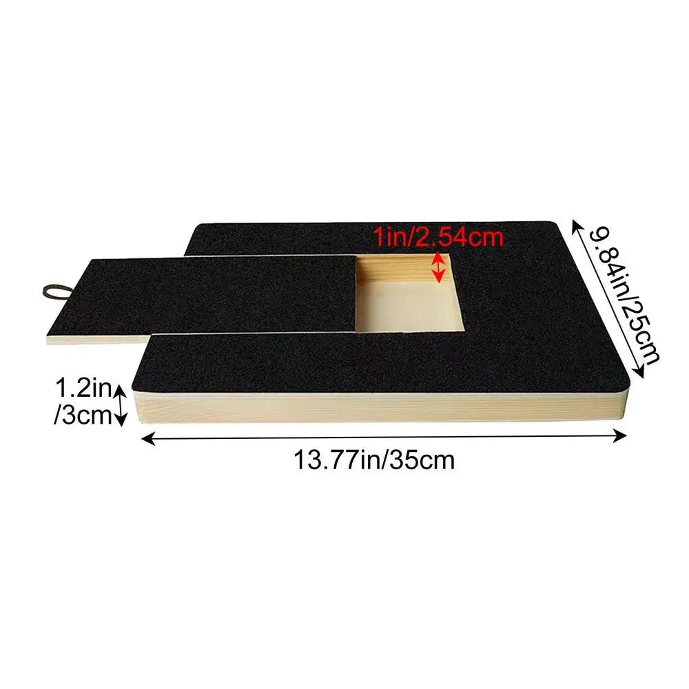 Dog Nail Scratch Board with Built-in Treat Box