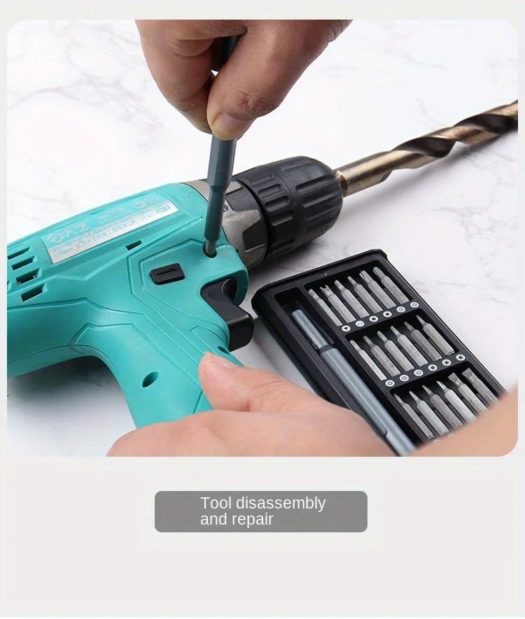 Screwdriver Set 25 in 1 Phillips Torx Hexagonal Flat Head Magnetic
