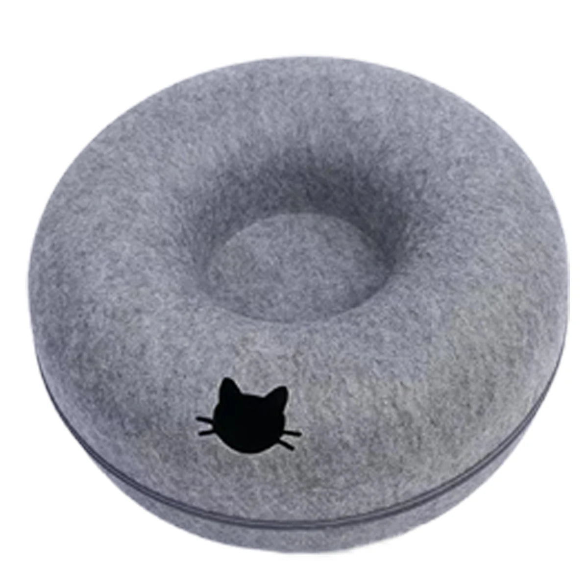 Donut Cat Bed Interactive Tunnel