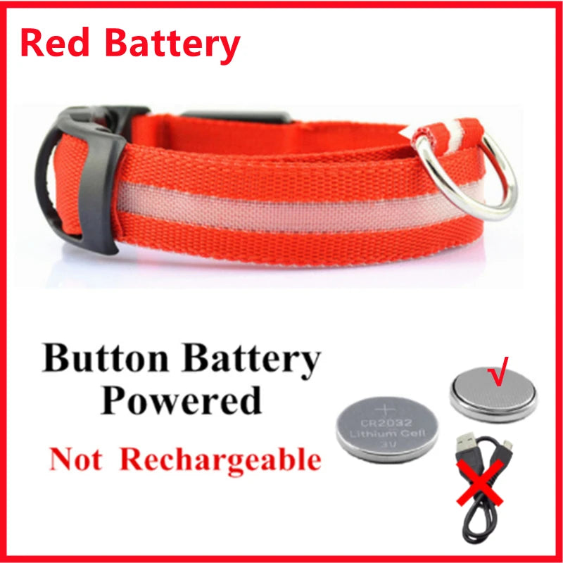 LED Glowing Dog Collar/Anti-Lost Dog Light