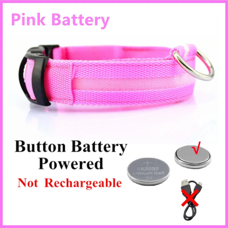 LED Glowing Dog Collar/Anti-Lost Dog Light