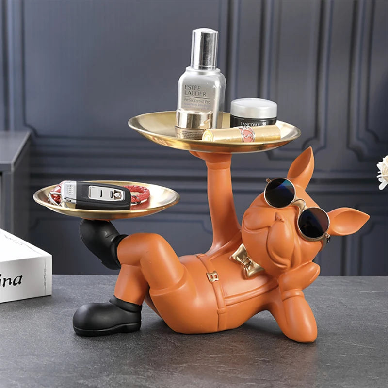Bulldog Animal Figurine Statue Sculpture