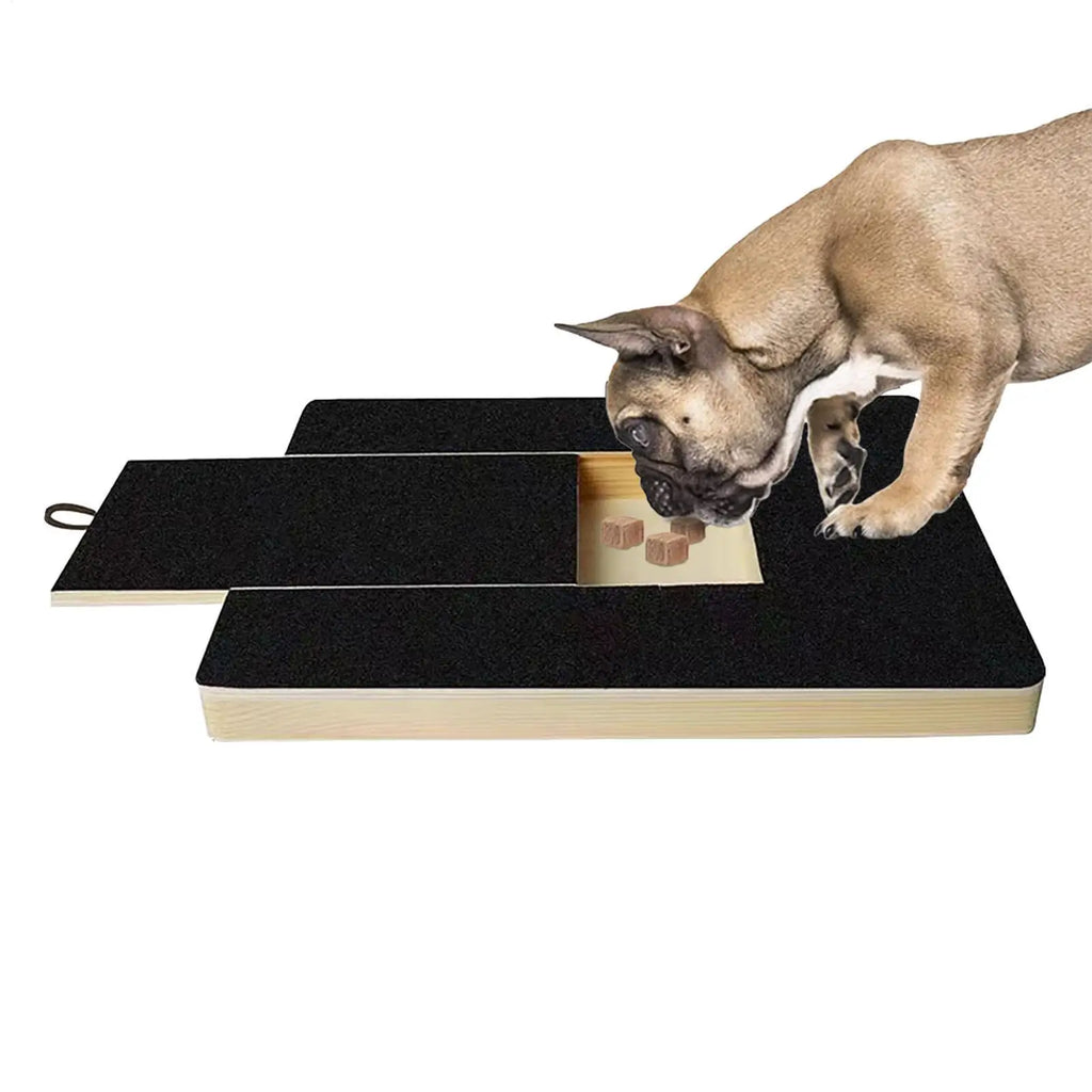 Dog Nail Scratch Board with Built-in Treat Box