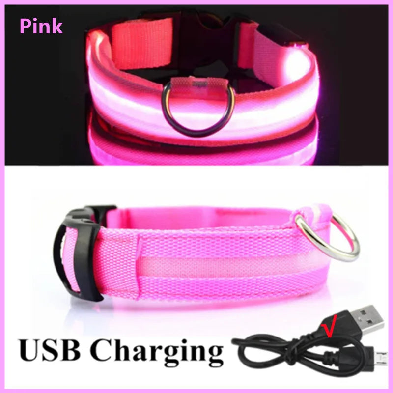 LED Glowing Dog Collar/Anti-Lost Dog Light