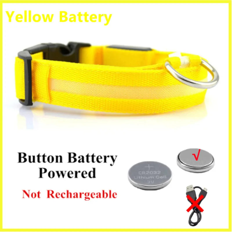 LED Glowing Dog Collar/Anti-Lost Dog Light