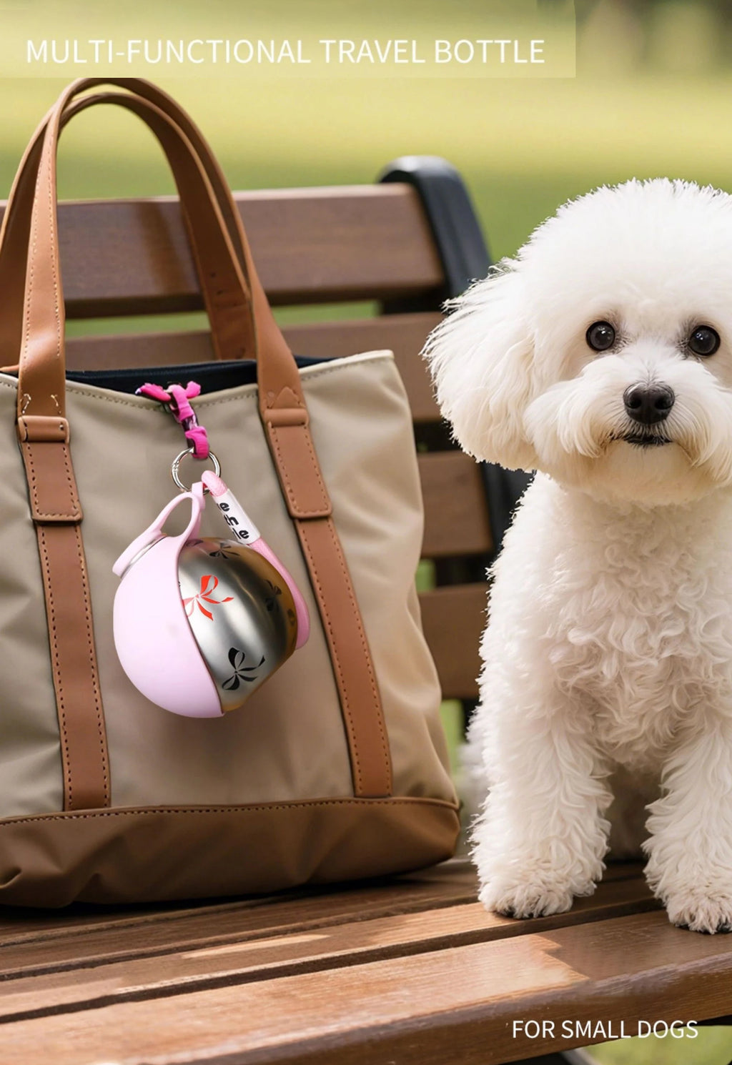 Portable Outdoor Pet Stainless Steel Water Cup