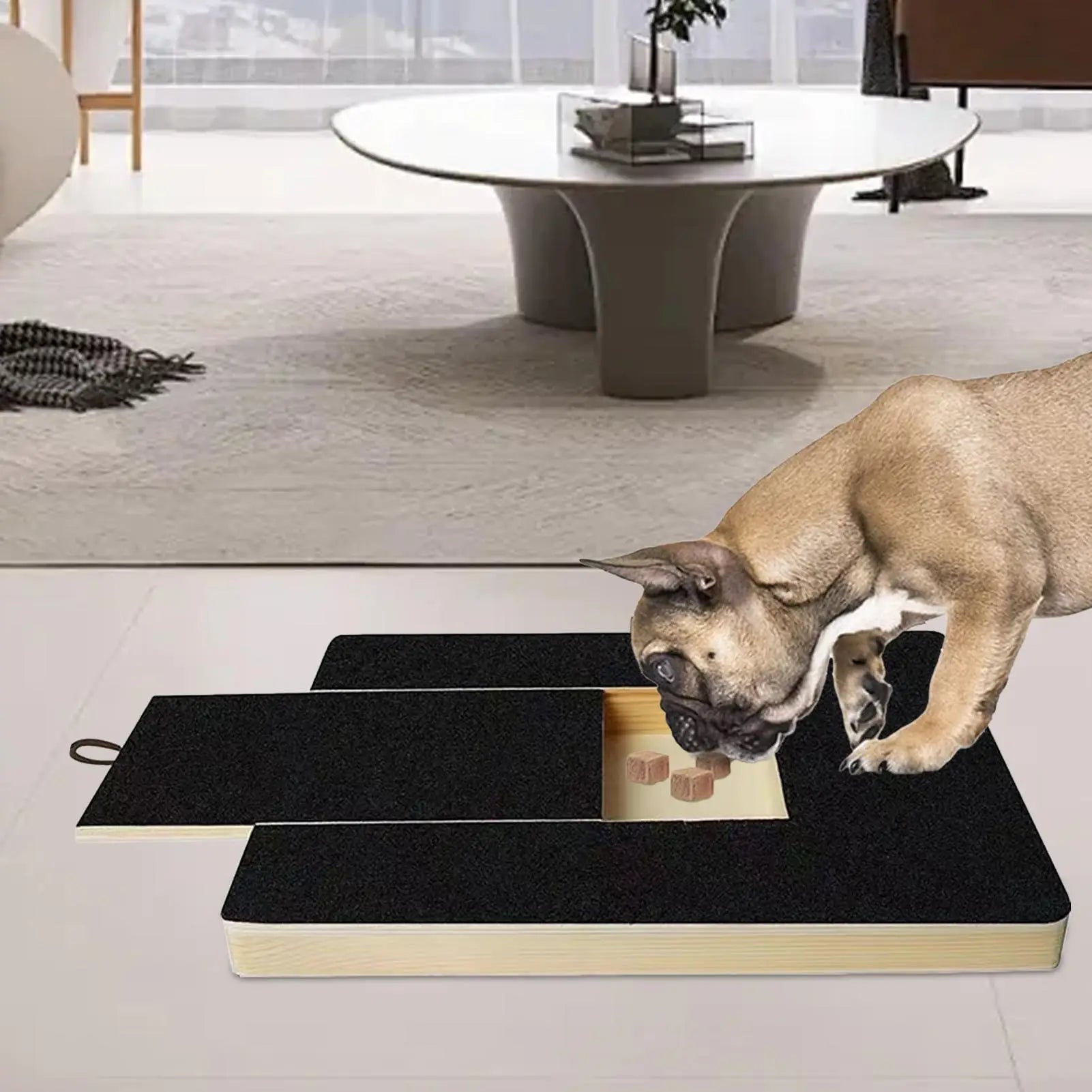 Dog Nail Scratch Board with Built-in Treat Box