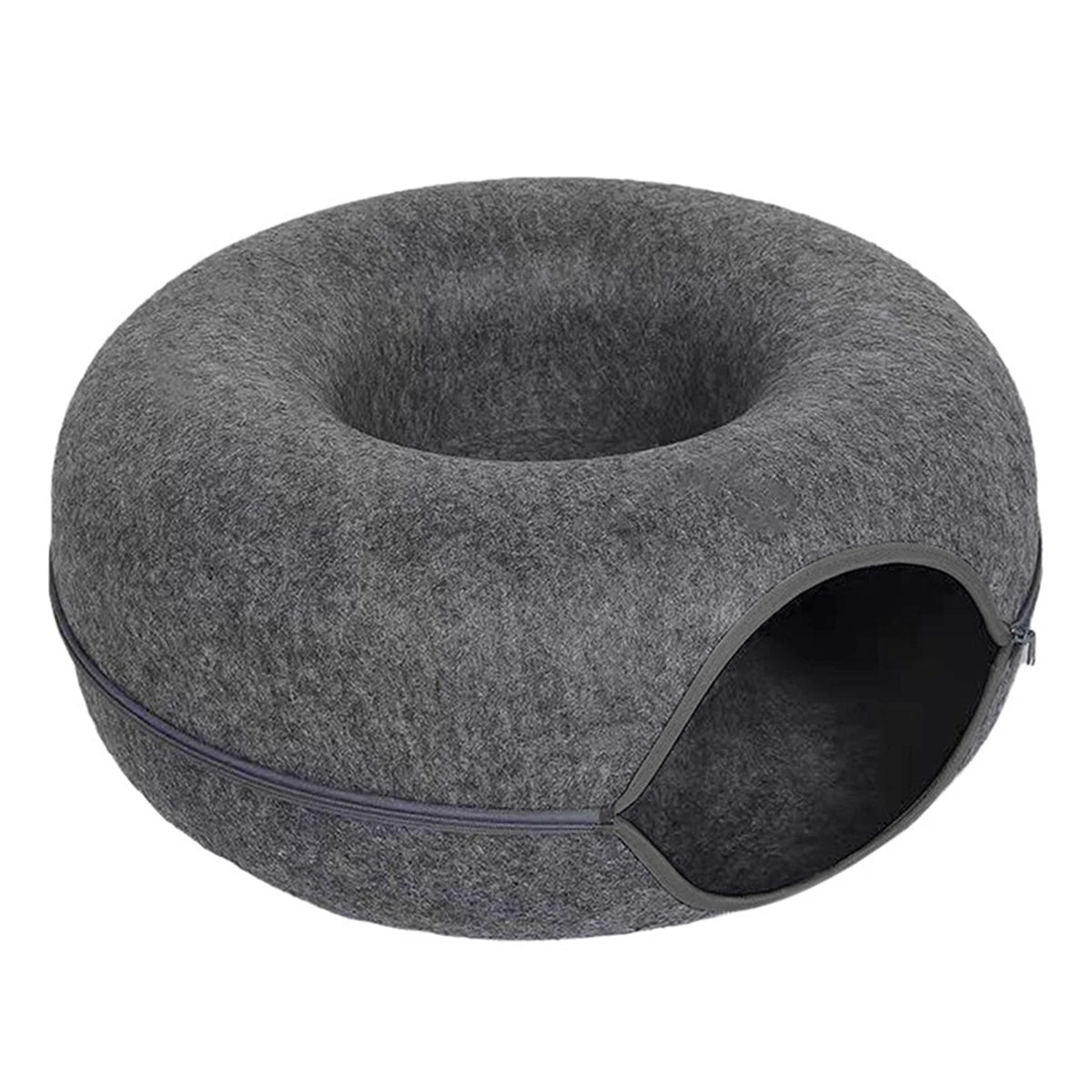 Donut Cat Bed Interactive Tunnel