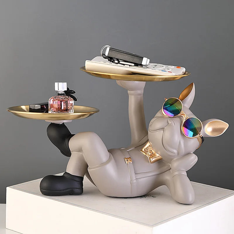 Bulldog Animal Figurine Statue Sculpture