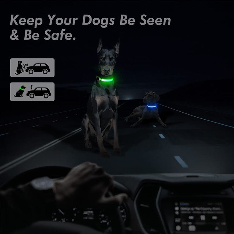 LED Glowing Dog Collar/Anti-Lost Dog Light