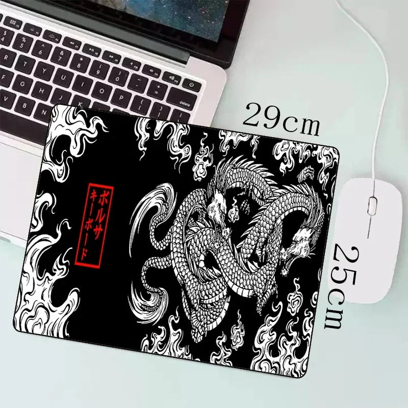 Japanese Themed Dragon Gaming Mousepad Speed Desk
