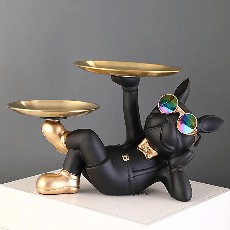 Bulldog Animal Figurine Statue Sculpture