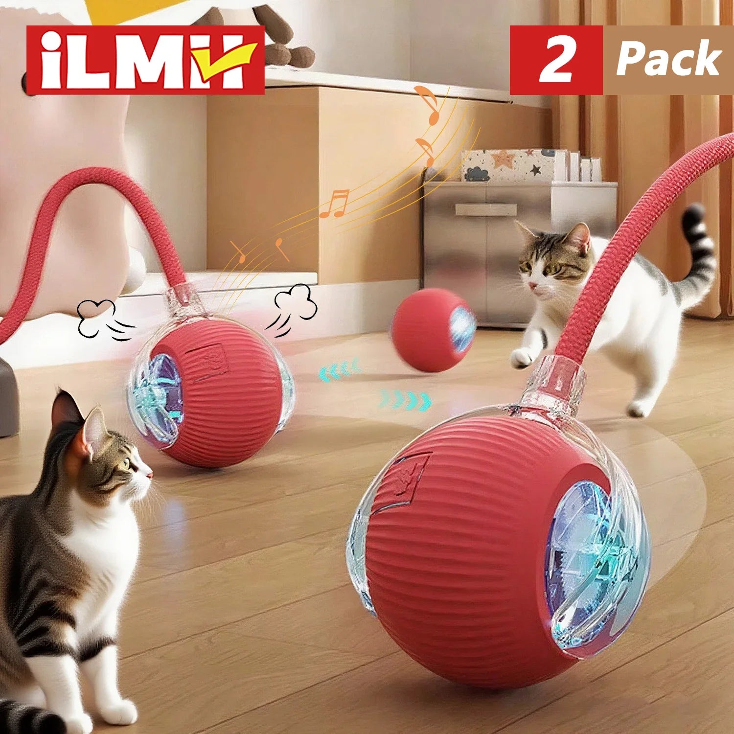 Cat Interactive Ball Toy Automatic Rolling Tail Ball AND MORE!