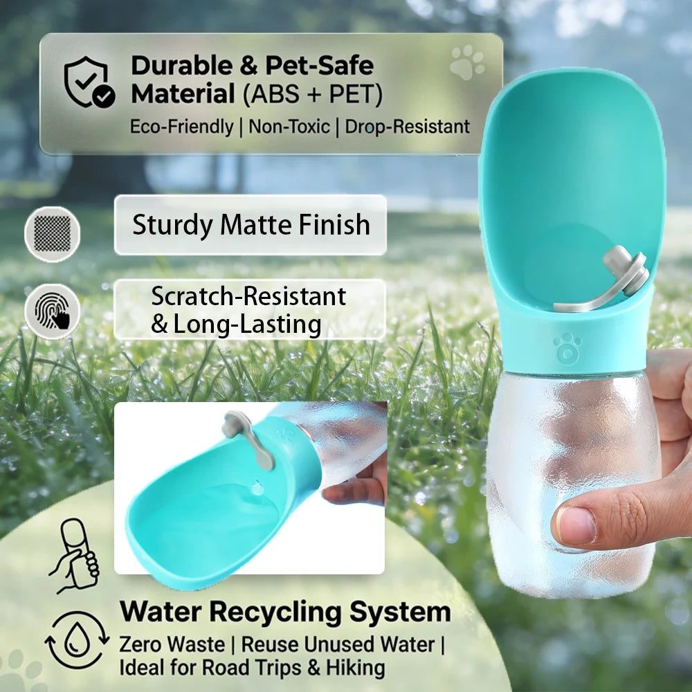 Portable Dog Water Bottle Travel Pet Drinking Bowl