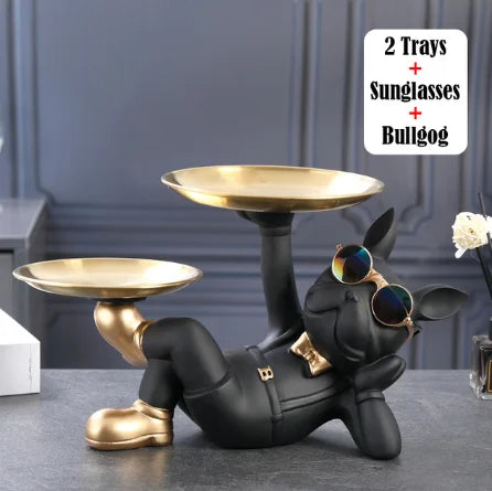 Bulldog Animal Figurine Statue Sculpture