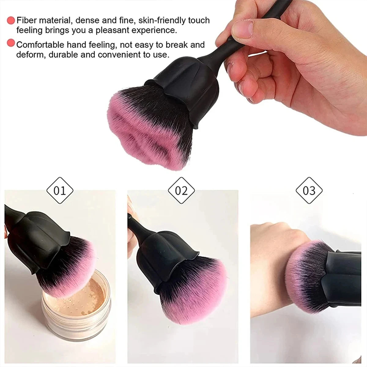 Rose-shaped Soft Brush For Nail Art