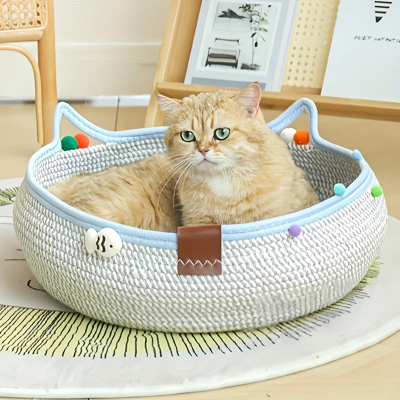 Durable 2-in-1 Cat Scratcher & Bed