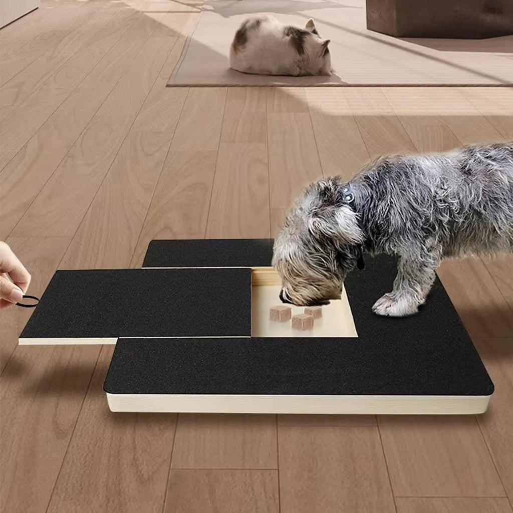 Dog Nail Scratch Board with Built-in Treat Box