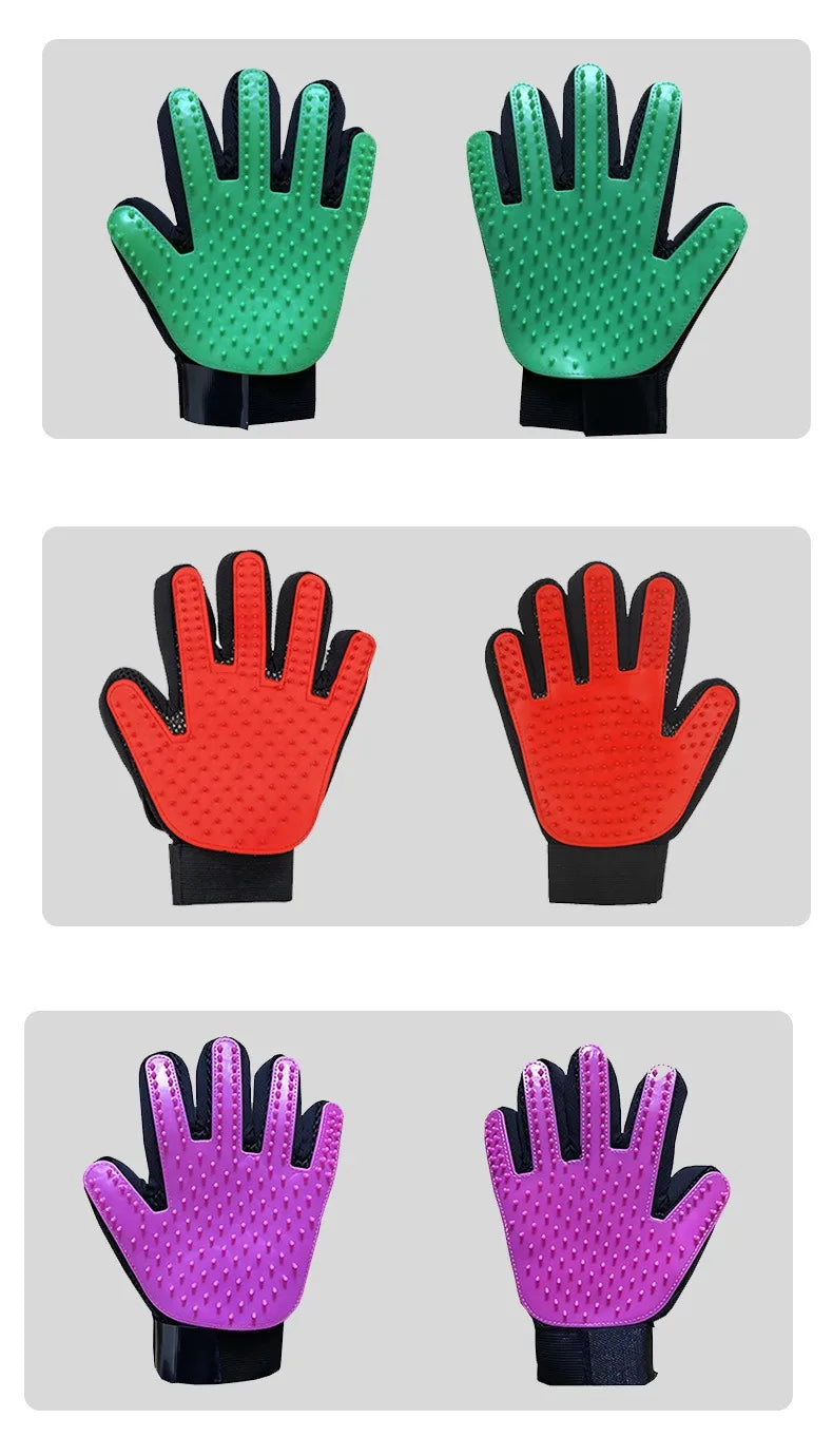Multicolor Silicone Cat Dog Hair Removal Glove