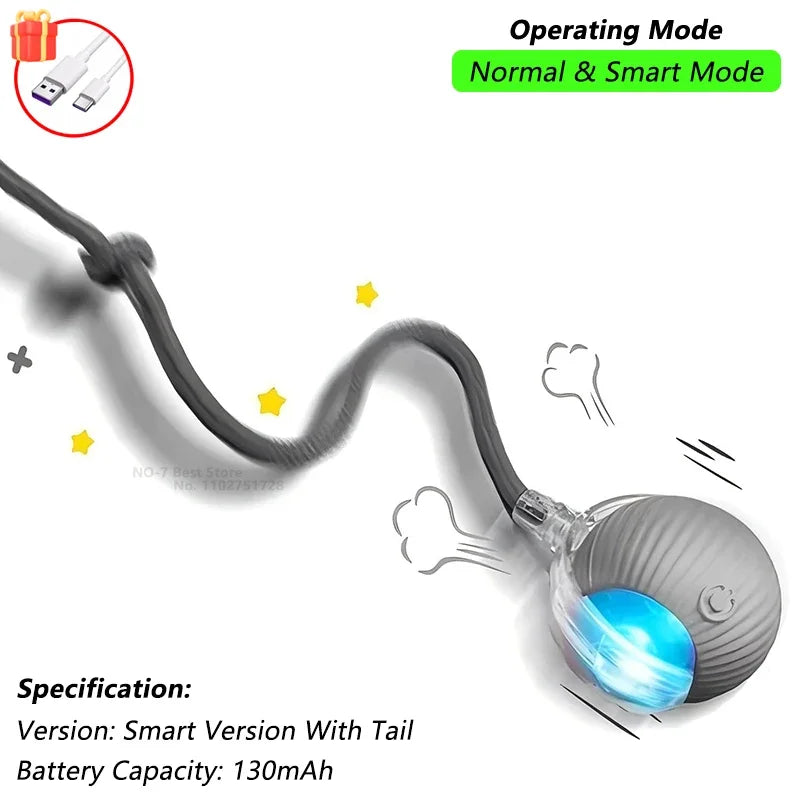 Cat Interactive Ball Toy Automatic Rolling Tail Ball AND MORE!