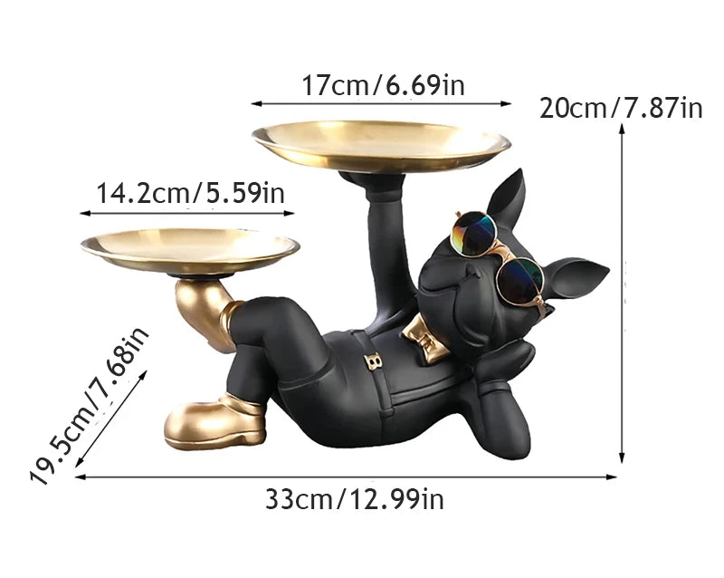Bulldog Animal Figurine Statue Sculpture