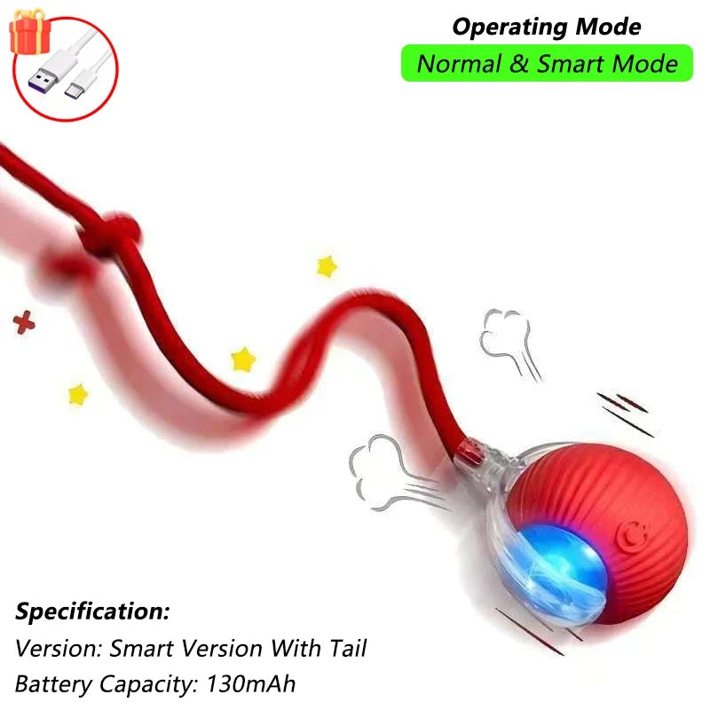Cat Interactive Ball Toy Automatic Rolling Tail Ball AND MORE!