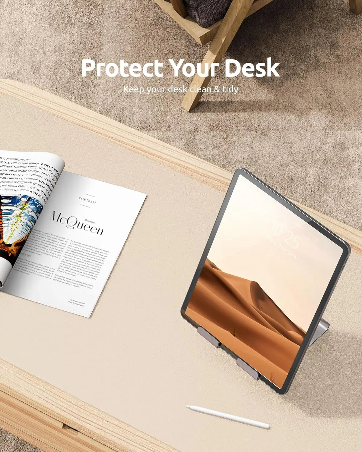 Large Minimalistic Mouse Pad/Office Desk Ma