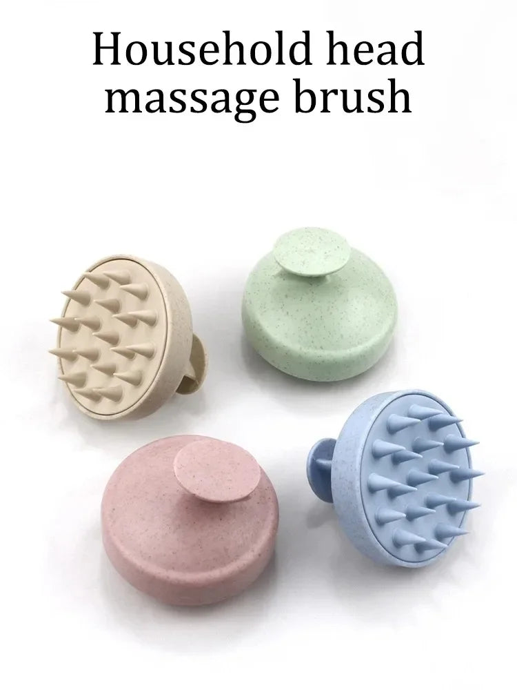 Silicone Shampoo Brush Head Scalp Massage Comb