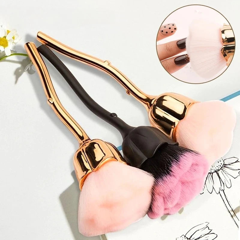 Rose-shaped Soft Brush For Nail Art