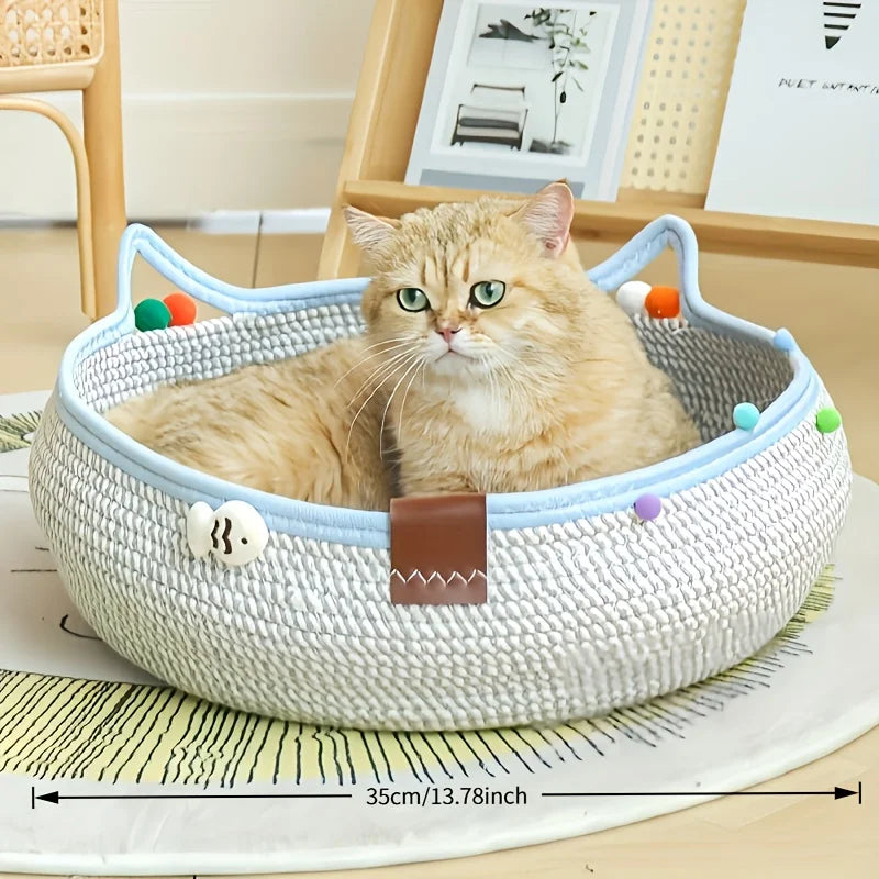 Durable 2-in-1 Cat Scratcher & Bed