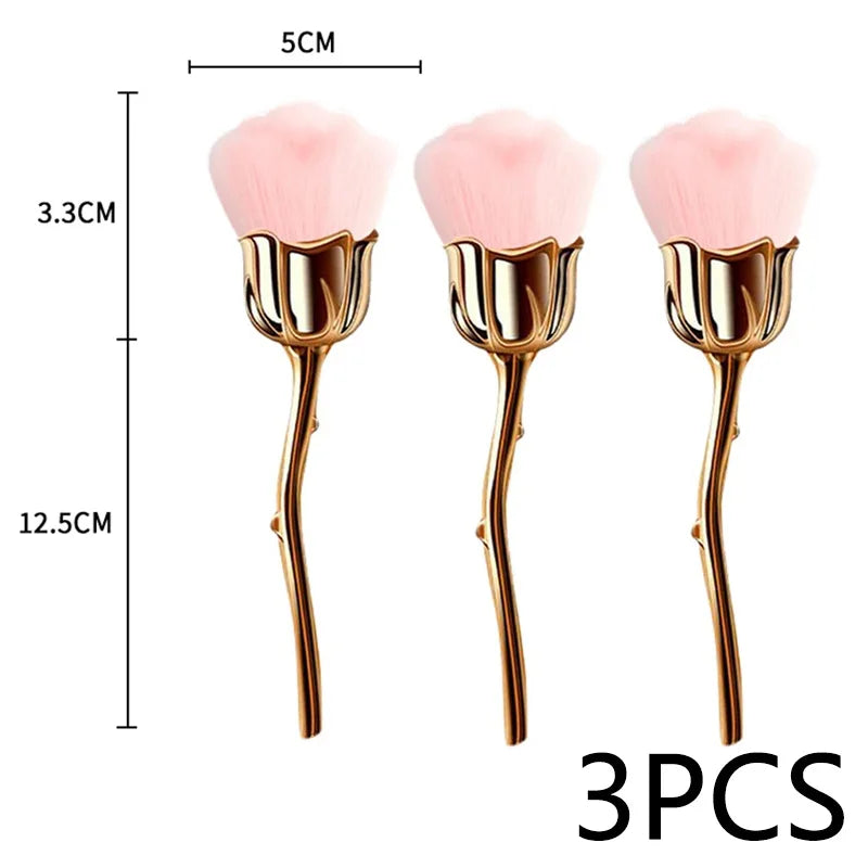 Rose-shaped Soft Brush For Nail Art