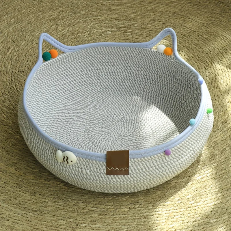 Durable 2-in-1 Cat Scratcher & Bed