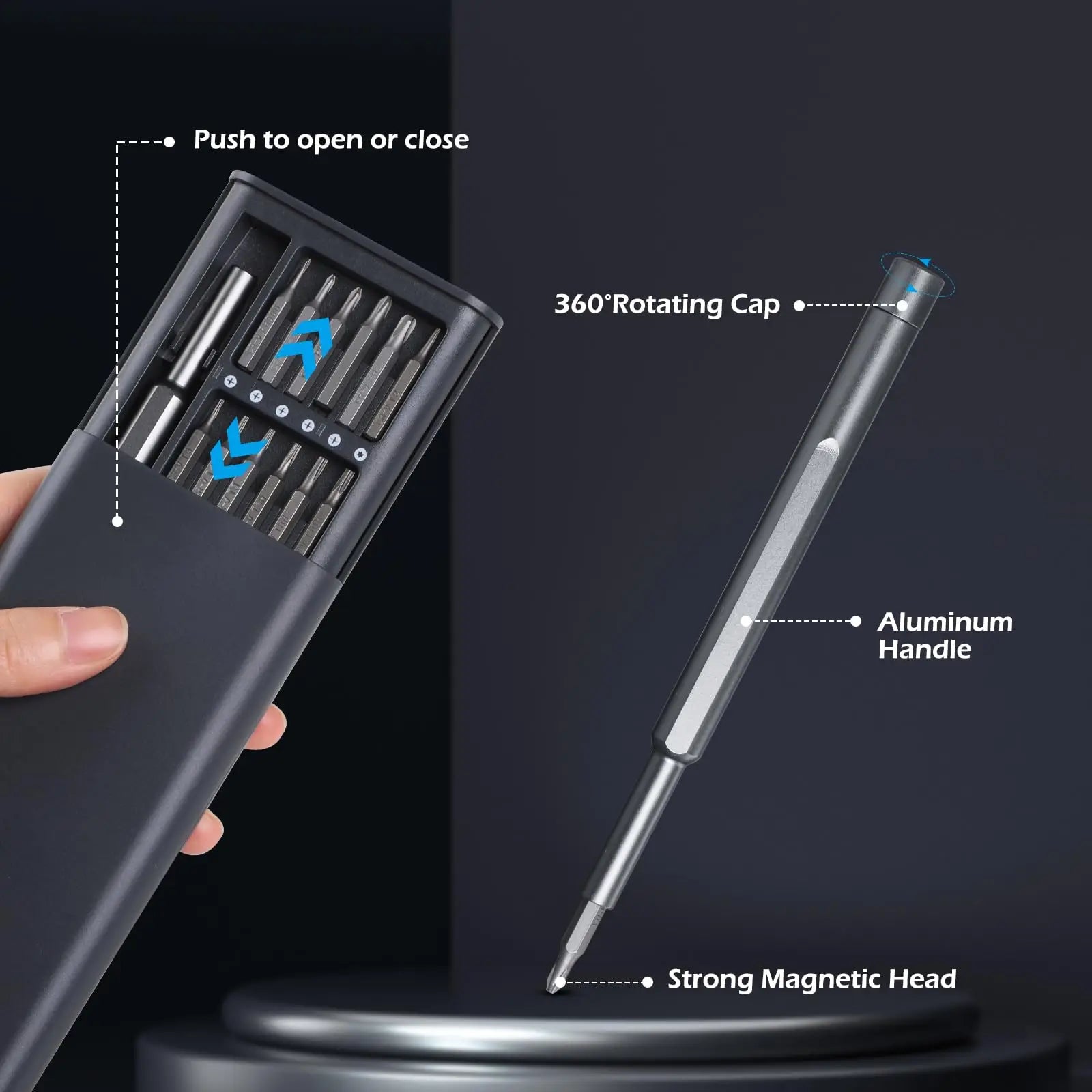 Screwdriver Set 25 in 1 Phillips Torx Hexagonal Flat Head Magnetic