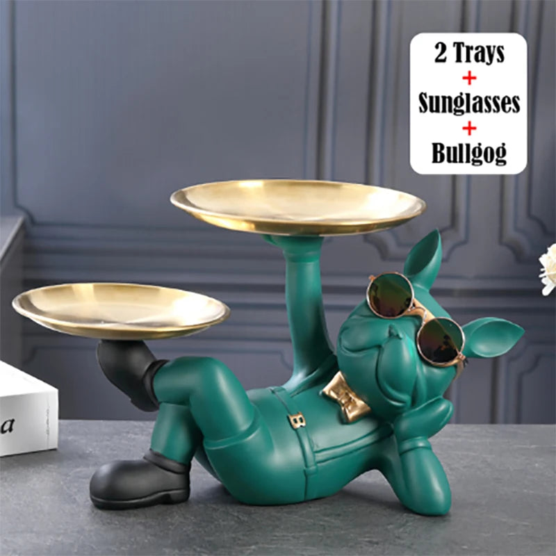 Bulldog Animal Figurine Statue Sculpture