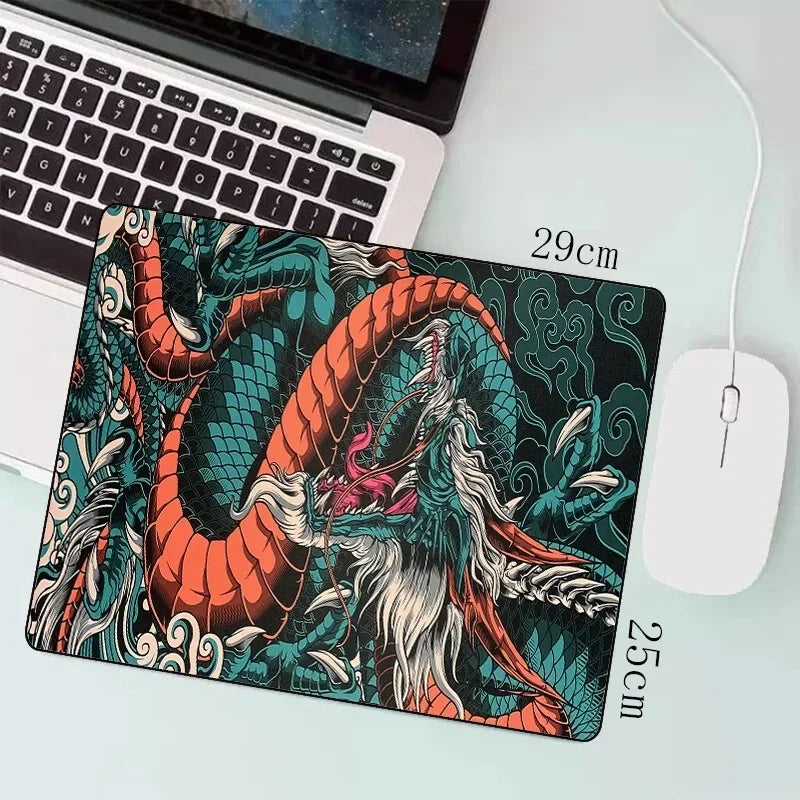 Japanese Themed Dragon Gaming Mousepad Speed Desk