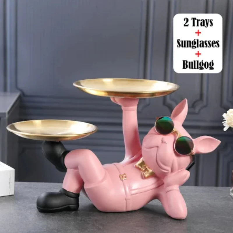 Bulldog Animal Figurine Statue Sculpture