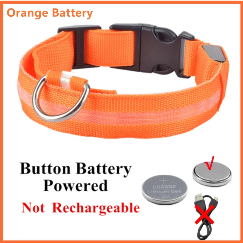 LED Glowing Dog Collar/Anti-Lost Dog Light