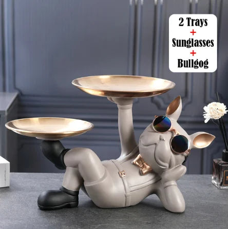 Bulldog Animal Figurine Statue Sculpture